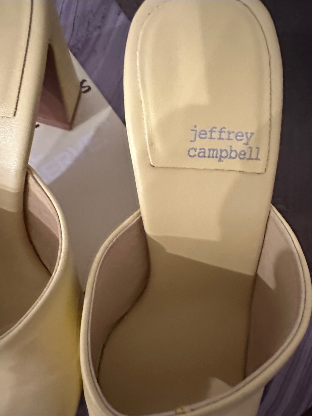 Jeffrey Campbell Yellow Platform Mule Heels - Picture 3 of 10